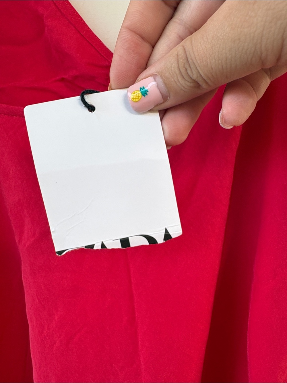 Zara Hot Pink Ruched V-Neck Cami Dress - Picture 5 of 9